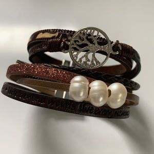 Multilayer Leather Wrap Bracelet